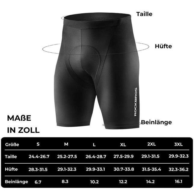 7 Men's cycling shorts with 3D padding ROCKBROS