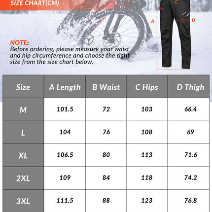 Pantalon Cyclisme Homme Polaire Thermique