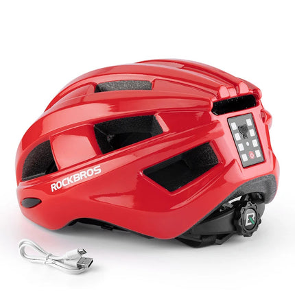 1046Casque de vélo léger Lumineux Clignotant