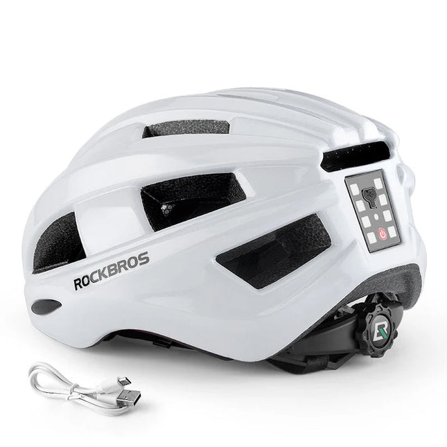 1471 Casco da bici leggero luminoso lampeggiante