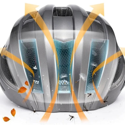 1046Casque de vélo léger Lumineux Clignotant