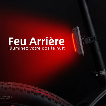 167Rear Bike Light ROCKBROS Rechargeable USB & Safety.