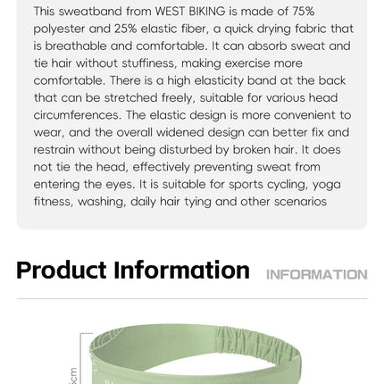 WEST BIKING sport bandeau (izzadásgátló)