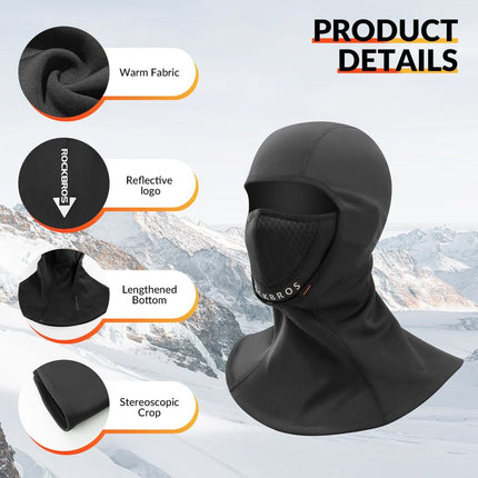 Cagoule thermique ajustable coupe-vent 4