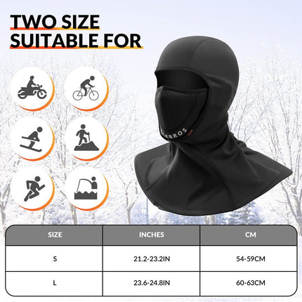 Cagoule thermique ajustable coupe-vent 4
