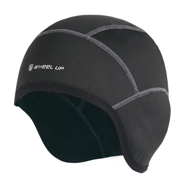 WHEEL UP 7255 Bonnet/Cache-cou vélo/ski chaud - Noir (sans trou)