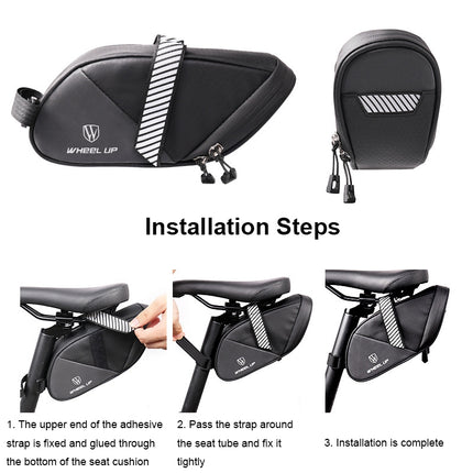 WHEEL UP C16 Sac de selle/queue de vélo étanche - Taille L - TBD0602777901