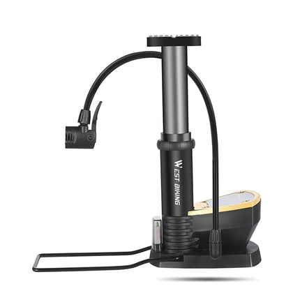 1888Pompe à pied vélo 140 PSI haute pression avec manomètre