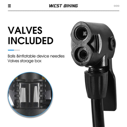 1888Pompe à pied vélo 140 PSI haute pression avec manomètre