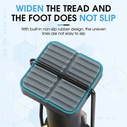 1888Pompe à pied vélo 140 PSI haute pression avec manomètre