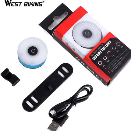 Llum posterior d'advertència de seguretat LED per a bicicleta WEST BIKING