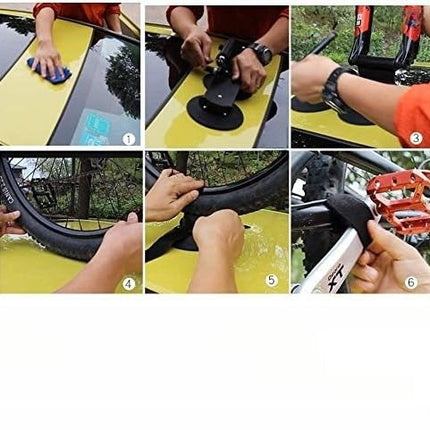 ROCKBROS takmonterat cykelställ med sugkoppar för 1 cykel