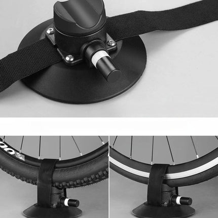 ROCKBROS takmonterat cykelställ med sugkoppar för 3 cyklar