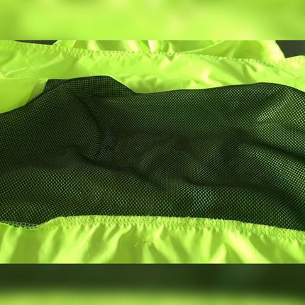 Fluorescent Green ROCKBROS Hooded Windbreaker Cycling Jacket