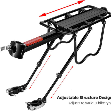 Kiirkinnitusega jalgratta tagumine pagasikandja