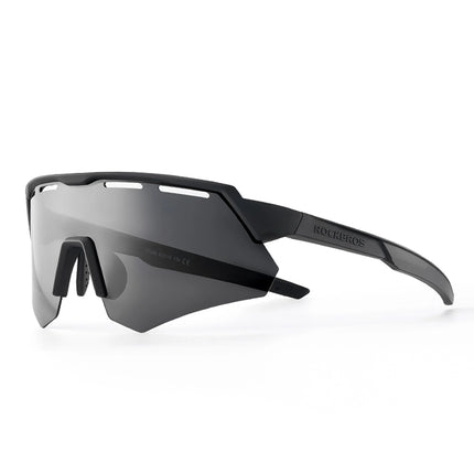 Gafas de ciclismo polarizadas con protección UV e inserto corrector - Gris