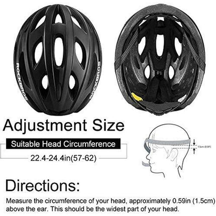 1588ROCKBROS Casco da Bici con Occhiali 58-62cm