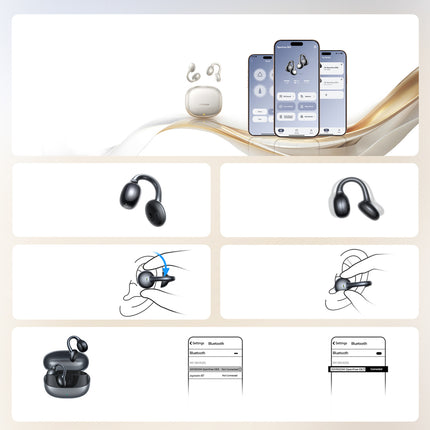 Trådløse Bluetooth TWS hovedtelefoner med højopløsningslyd JOYROOM