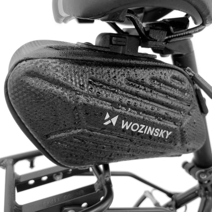 Bolsa de sillín de bicicleta impermeable Wozinsky 1.5L - Negro