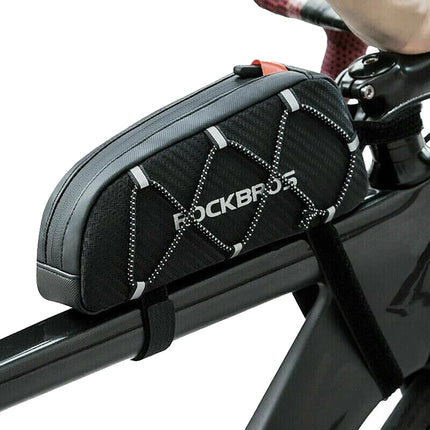 603Sacoche de cadre pour vélo Rockbros 039BK 1 l avec tresse - noir