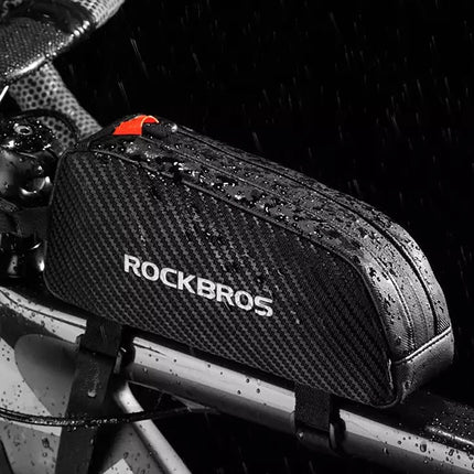 603Sacoche de cadre pour vélo Rockbros 039BK 1 l avec tresse - noir