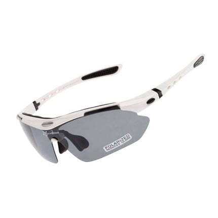 1581 Polarized Rockbros 10002 Cycling Glasses - White