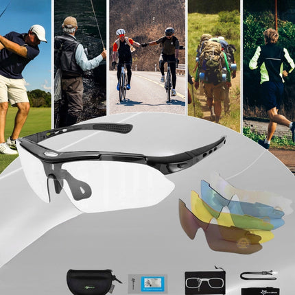 2242Rockbros 10003 Lunettes de vélo polarisées - Noir