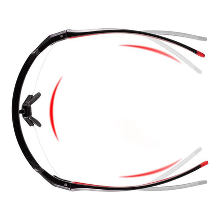 648Lunettes de vélo photochromiques Rockbros 10173 UV400 - noir et rouge