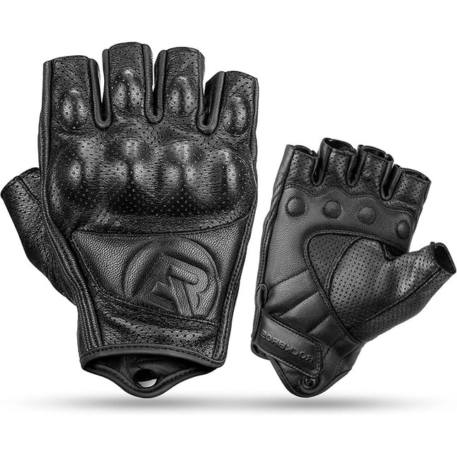 206 Guantes de Cuero Rockbros - Negros