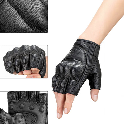 184 Handschuhe aus Leder Rockbros - Schwarz