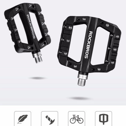 2202BK Pedales de bicicleta en fibra de nylon - Negro