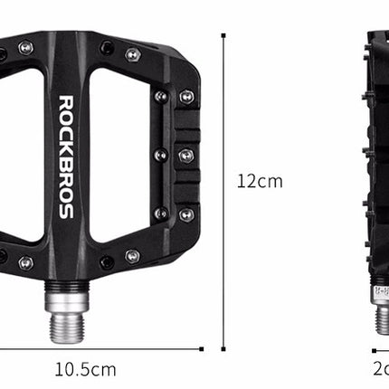 2202BK Pedales de bicicleta en fibra de nylon - Negro