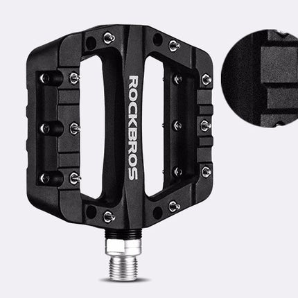 2202BK Pedales de bicicleta en fibra de nylon - Negro
