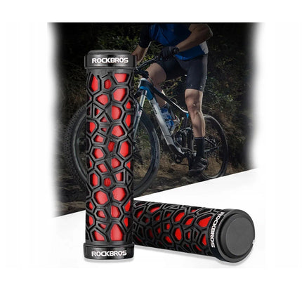 1573 Rockbros red and black bicycle handles