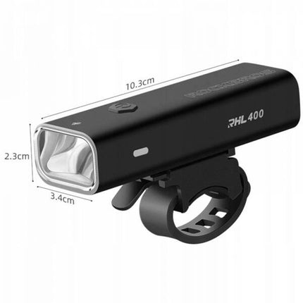 1864Rockbros Bicycle Front Light 400 lm + Micro USB Cable - USB-A