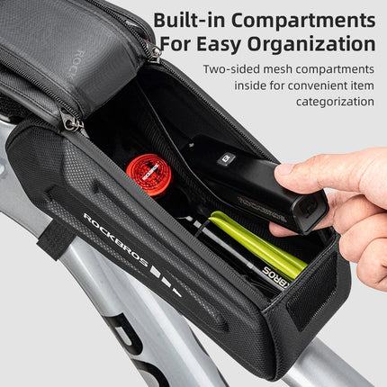 2498 Borsa da telaio per bicicletta impermeabile Rockbros