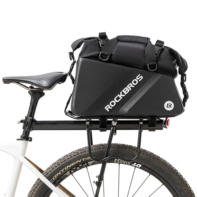 1738Borsa da bici Rockbros per portapacchi 11,6 L - Nero