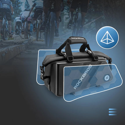 1738Bolsa para bicicleta Rockbros para maletero 11,6 L - Negro