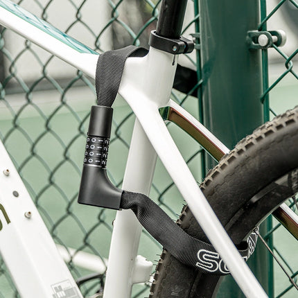 1768 Antivol para bicicleta con combinación y llave Rockbros - negro