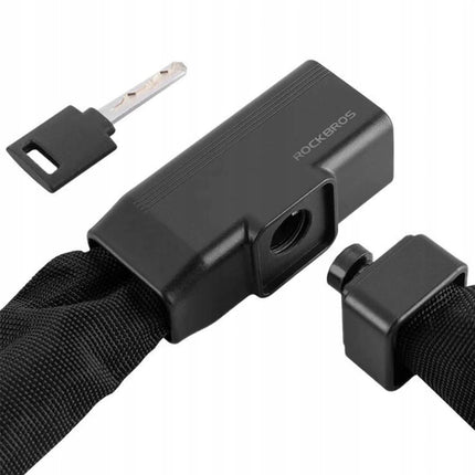1641 Rockbros bike lock with key 0.97 m - black