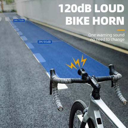 653Campanello elettronico per bicicletta Rockbros 34210002001 - Nero