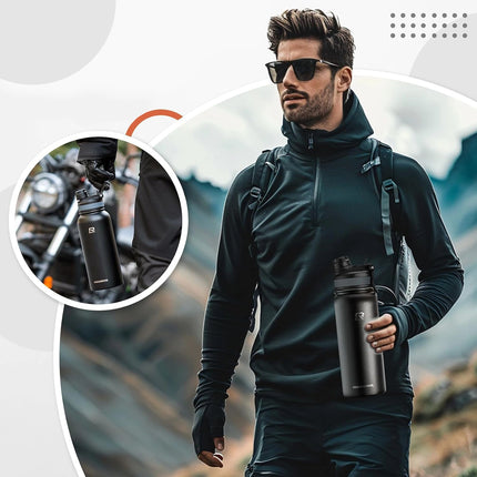 Borraccia termica per bicicletta Rockbros per bevande 530 ml