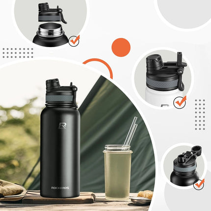 Borraccia termica per bicicletta Rockbros per bevande 530 ml