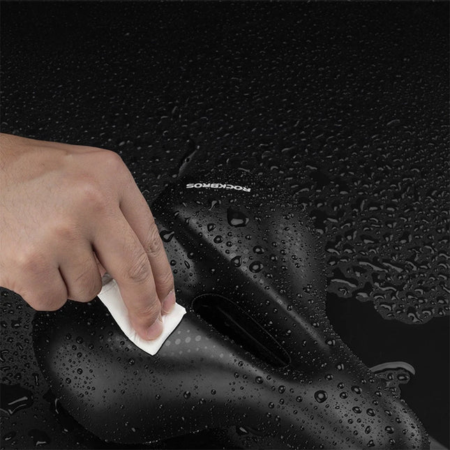 1663Selle de vélo VTT + lampe - noir