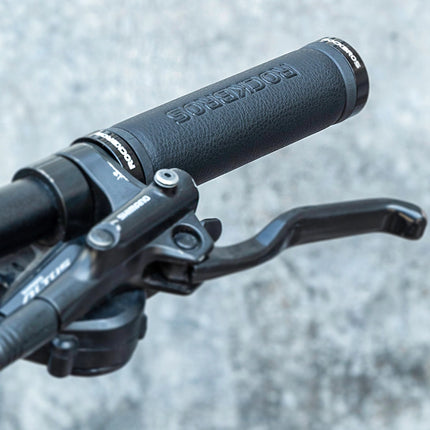 1457Paar Fahrradgriffe aus Mikrofaser - schwarz