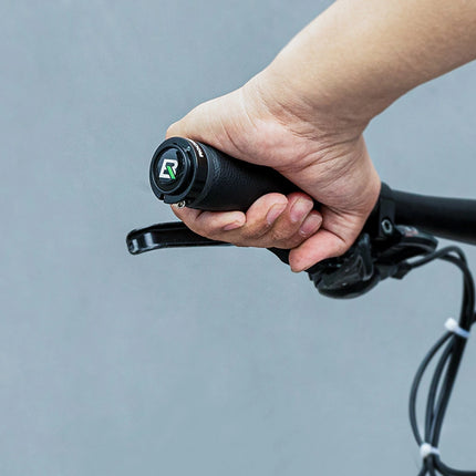 1457Paar Fahrradgriffe aus Mikrofaser - schwarz