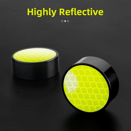 1742 Paar Fahrradgriffe mit Reflektoren - schwarz