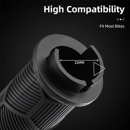 656 Manopole per bici Rockbros con riflettore rosso