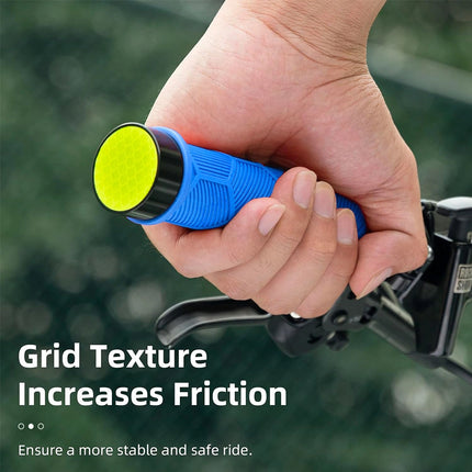 794 Manopole per bici Rockbros con riflettore blu