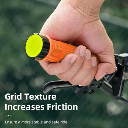 1646 Rockbros bike handles with orange reflector